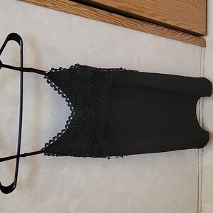 Black Dress with Spaghetti Straps